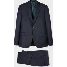 Paul Smith Men Suits Paul Smith The Soho Tailored-Fit Dark Navy Birdseye Wool Blue 38/48-R