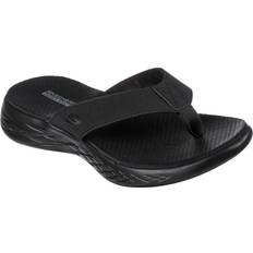 Skechers Black Flip-Flops Skechers Cushioned Sandals - Black