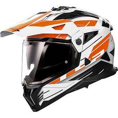 White Motorcycle Helmets LS2 Mx702 Pionner Ii Namib Full Face Helmet Multicolor