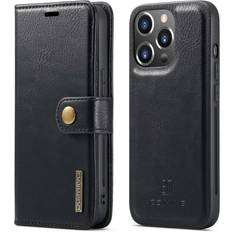 DG MING iPhone 14 Pro 2-i-1 Magnet Pungetui Sort
