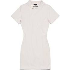 Balenciaga Dresses Balenciaga T-Shirt Mini Dress White Women's Cotton & Elastane