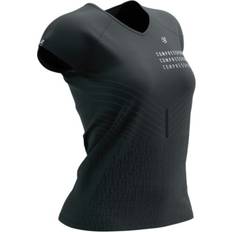 Compressport Löpartröja Performance SS T-Shirt dam Black/White