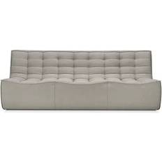 Ethnicraft Canapé 3 Places N701 Beige Mousse PU Sofa