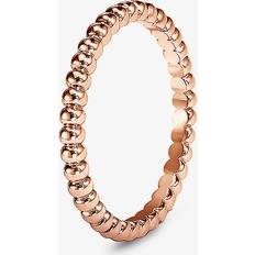 Womens Pink Gold Perlée 18ct Rose-gold Ring T.25 PINK GOLD