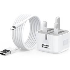 iPhone Charger【Apple MFi Certified】5W iPhone Charger Plug and 2M Lightning Cable,USB Wall Charger Adapter Compatible with iPhone 14/14 Pro/14 Pro