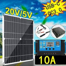 Solar Panels Buyisi Sold by: TRADE, Highly Efficient And Versatile 200W Solar Panel Kit Outdoor With Blue Controller