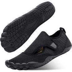 Black, 7.5-8 Womens Mens Water Shoes Aqua Shoes Beach Swim Barefoot Non Slip Surfing