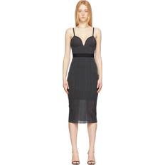 Herve Leger Black & Grey Bustier Dress