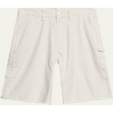 Men - Natural Shorts John Elliott Off-White Cut-Off Shorts Natural