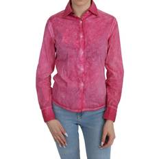 One Size - Women Blouses Ermanno Scervino Chic Pink Cotton Polo Blouse - Pink