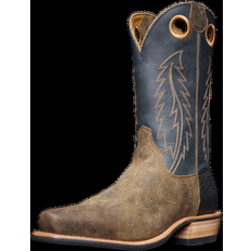 Tecovas Men's The Parker Boots, Shaft, Sand/Navy, Roughout, Heel