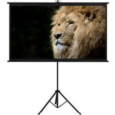 Projector Screens Moobody Sold by: Techonline, Projection Screen with Tripod Stand 84 Inch Indoor Outdoor 16:9 Portable 160 Degree Projector Screen for Classroom Home Theatre Movies Public Display