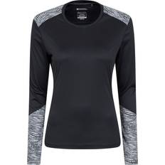 Mountain warehouse Womens/Ladies Reflective Long-Sleeved T-Shirt Black