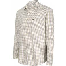 Hoggs of Fife Balmoral Luxury Tattersall Shirt Green/Brown