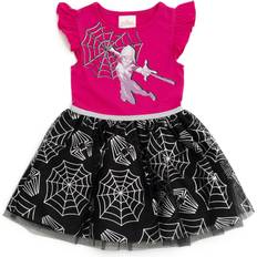 Purple Dresses Children's Clothing HIS Marvel Spider-Man Spider-Gwen Ghost Spider Toddler Girls Tulle Dress Purple/Black 3T