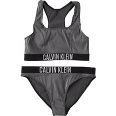 Calvin Klein Bikinier Calvin Klein Girls Bralette Bikini Set Intense Power Black 12-14