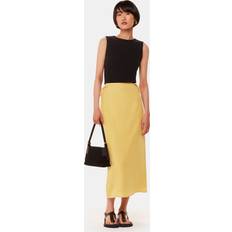 Yellow Skirts Whistles Women's Josie Tie Side Detail Skirt Butter