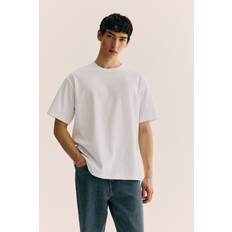 H&M Herre Overdele H&M Herre Hvid COOLMAX T-shirt Loose Fit
