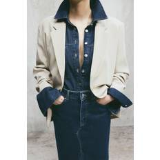 Beige Blazers H&M Ladies Beige Oversized blazer
