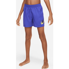 Purple Swimwear NIKE Swim Scribble Big Kids' Boys' 4" Volley Shorts in Purple, NESSE806-504