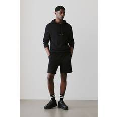 H&M Herren Sweatshorts in Regular Fit Schwarz
