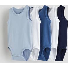 Bodysuits H&M Baby Blue 5-pack cotton bodysuits 1½-2Y