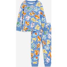 Pyjamases H&M Boys Blue Printed pyjamas 6-8Y