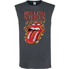 Stoff Singleter Amplified Mens Hot Tongue The Rolling Stones Tank Top