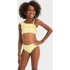 L Bikinis Children's Clothing Cat & Jack Girls' Sassy In Seersucker Bikini Set Yellow