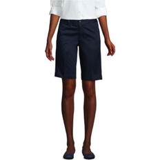 Shorts Lands' End Women's School Uniform Tall Plain Front Chino Shorts Classic navy 14L