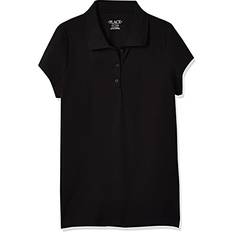 The Children's Place Black Polo Shirts The Children's Place Girls Uniform Pique Polo XL14P 100% Cotton