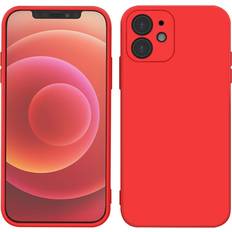 Zyx Red iPhone 11 Case Shockproof Slim Fit Silicone TPU Soft Rubber Cover Protective red Bumper for iPhone 11 red, Case for Apple iPhone 11 for Boys Girls Woman Man｛6.1inch｝ Red