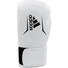 Kampsport adidas Speed 175 Genuine Leather Boxing and Kickboxing Gloves 16oz White/Black