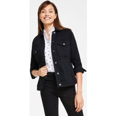 Clothing Gloria Vanderbilt Amanda Classic Denim Jacket Black Rinse