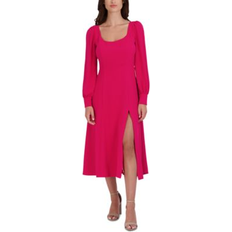 Midi Dresses - Pink Julia Jordan Women's Long-Sleeve Midi Dress Pink