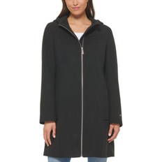 Tommy Hilfiger Women Coats Tommy Hilfiger Women's Belted Hooded Coat Black