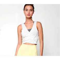 Gold Tank Tops Astrid & Miyu Rebody Active Women's Metamorph Tie Tank for Women Ice grey XSmall