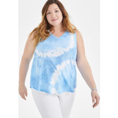 Macy's Tank Tops Macy's Style & Co Plus V-Neck Tank Top, Created for Sun Blue 2X