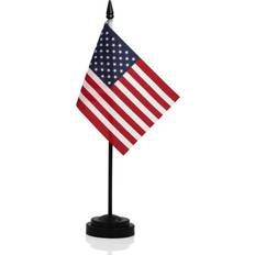 Black Flags & Accessories Anley USA Deluxe Desk Flag Set