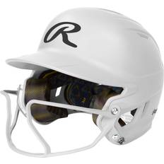 Baseball Helmets Rawlings Girls' MACH Softball Helmet w/ Hi-VIZ Facemask, Junior, White