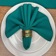 Polyester Cloth Napkins Hope Textiles Plain Pack 4 Jade Cloth Napkin Green