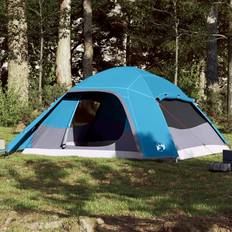 vidaXL blue, 6-person Family Tent Dome 6-Person Lightweight Tent Camping Tent Waterproof