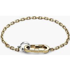 Gucci 18k Bracelets Gucci Womens Yellow & White Gold Link to Love Brand-engraved 18ct Yellow-gold Chain Bracelet