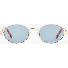 Le Specs Gold/teal Poseidon Deux Oval-frame