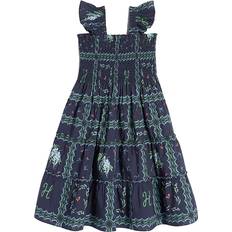 Hill House Home The Tiny Ellie Nap Dress - Navy Floral Patchwork