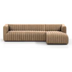 AllModern Brandt Palermo Drift Genuine Leather Sofa 105" 4 Seater