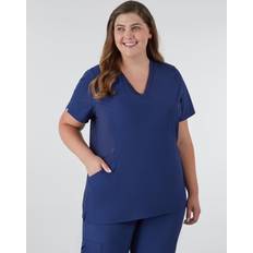 Work Tops Hanes Comfort Fit Scrubs Women's Scrub Top Athletic Navy