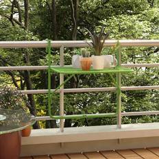 Vert Tables de Jardin vidaXL Table De Balcon Vert 60x40 cm Acier