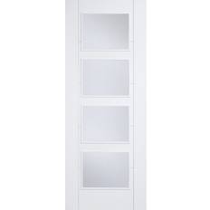 LPD Doors Vancouver White Primed Interior Door Clear Glass (x198.1cm)