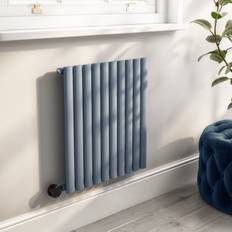 Radiators ElectrIQ Grey Horizontal Designer Radiator 0.6kW with Wifi Thermostat H600xW590mm